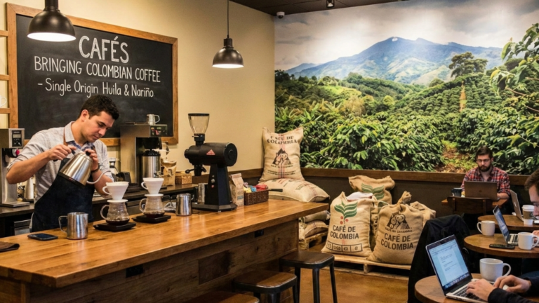 Cafés Bringing Colombian Coffee