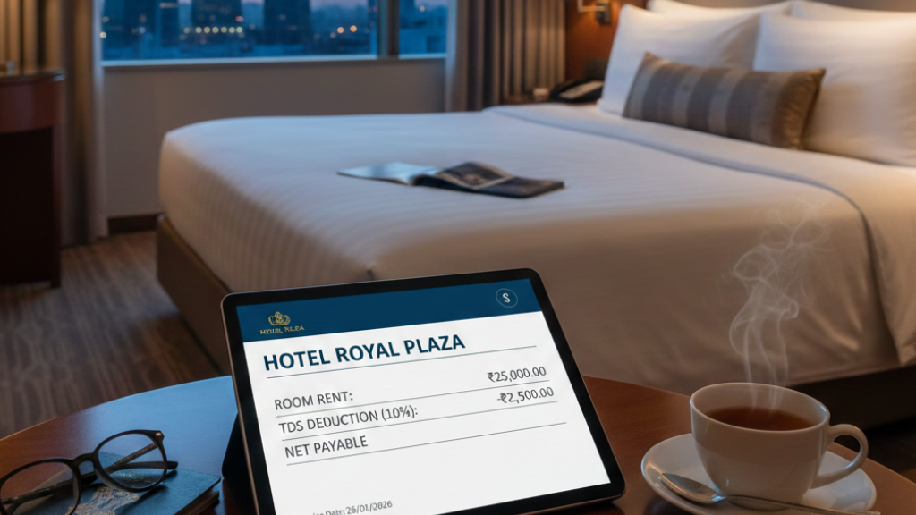 Tds on hotel room rent